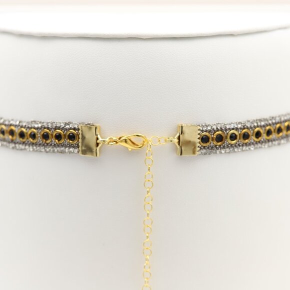 Fancy Choker Necklace Adjustable black Chokers  (#71) - Picture 4 of 12